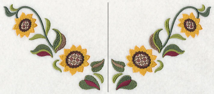 Sunflowers Neckline (V-Neck) (Split) - Image 4