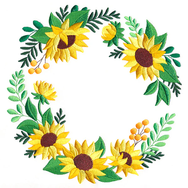 Sunny Sunflower Wreath - Image 2