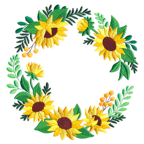 Sunny Sunflower Wreath - Image 3