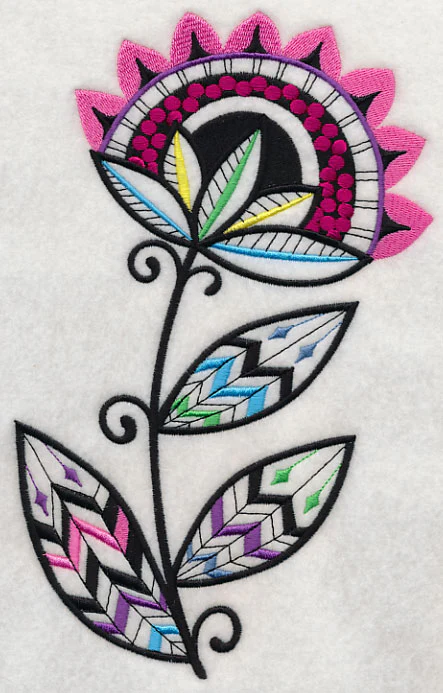 Sunray Flower (Blackwork) - Image 2
