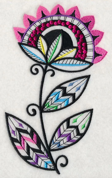 Sunray Flower (Blackwork) - Image 3