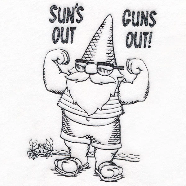 Sun's Out Guns Out Gnome - Image 2