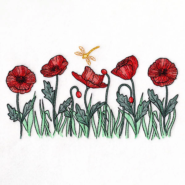 Sunshine and Poppies Border - Image 2
