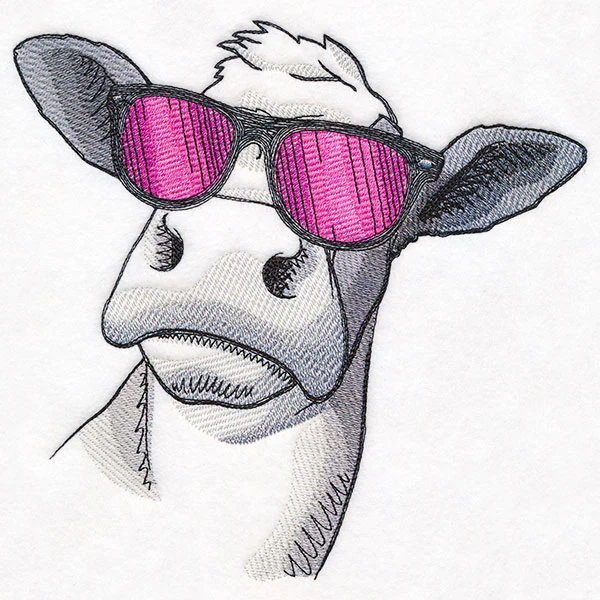 Sunshine and Sunglasses Cow - Image 5
