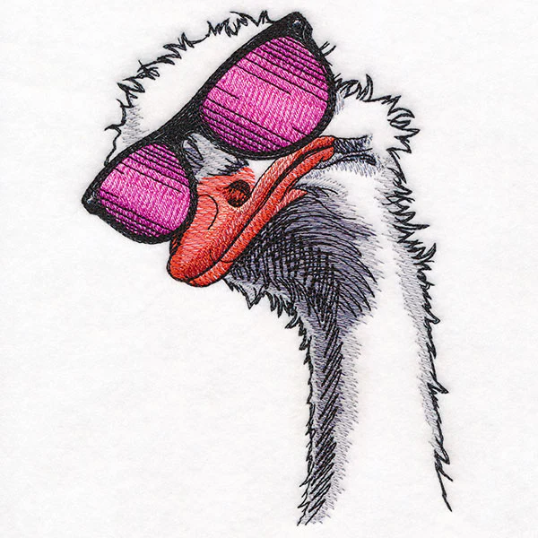 Sunshine and Sunglasses Ostrich - Image 5