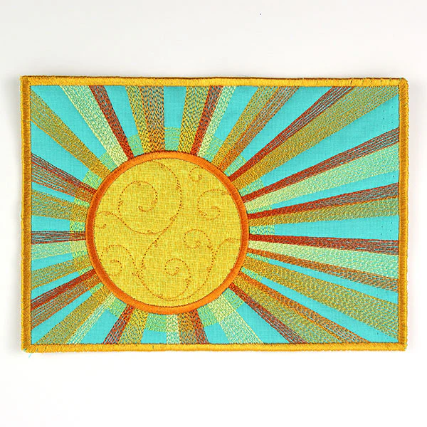 Sunshine & Stitches Mug Rug (In-the-Hoop)