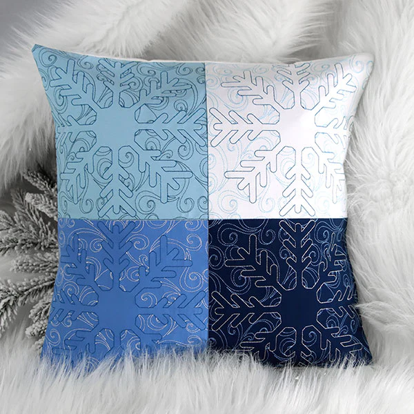 Surrounded by Swirls of Magic Christmas Snowflake Quilting (Double Run) - Image 8