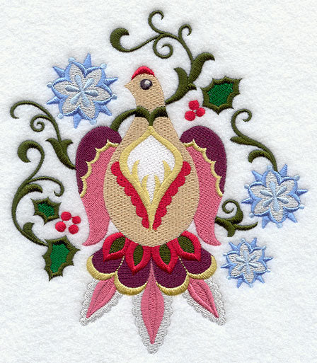 Suzani Christmas Bird - Holly - Image 3