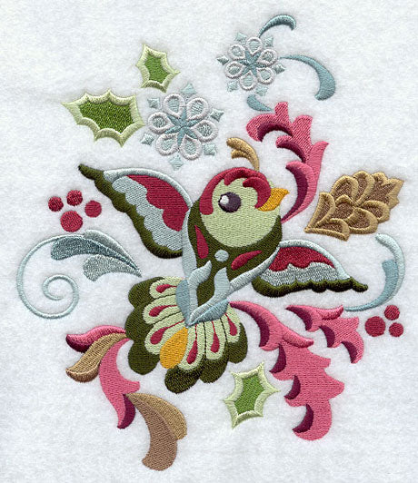 Suzani Christmas Bird - Snowflakes - Image 6