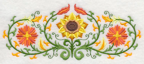 Suzani Fall Flower Trio - Image 4