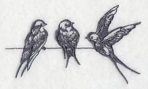 Swallows on a Wire 1 - Image 2