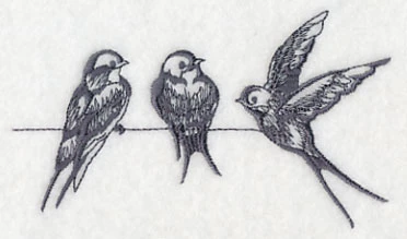 Swallows on a Wire 1 - Image 3