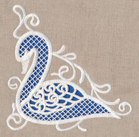 Swan Beauty Corner (Cutwork) - Image 4
