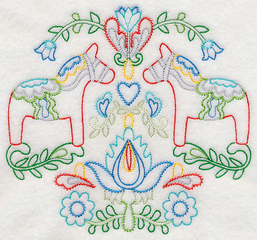Swedish Folk Art - Dala Horse (Vintage) - Image 2
