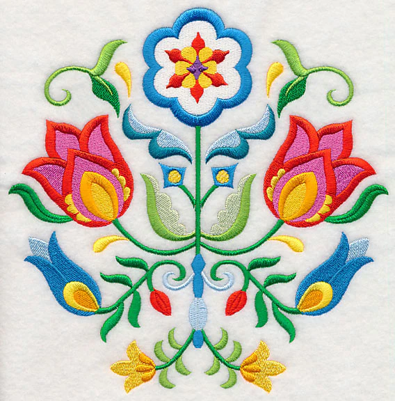 Swedish Folk Art - Flowers - Image 6