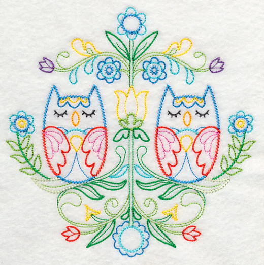 Swedish Folk Art - Owls (Vintage) - Image 2