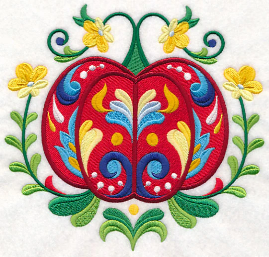 Swedish Folk Art Pumpkin - Image 5