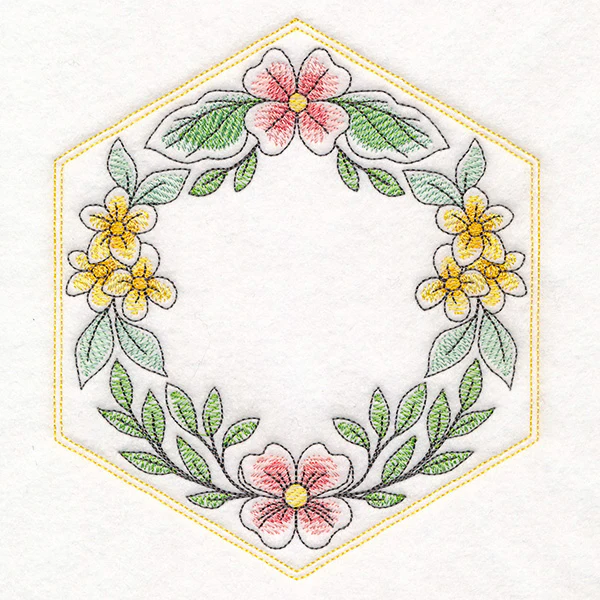 Sweet As Can Bee Quilt Hexagon 1 - Image 3