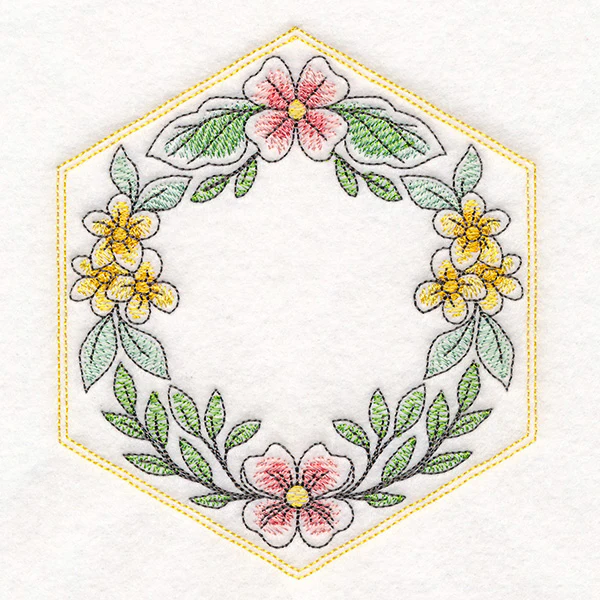 Sweet As Can Bee Quilt Hexagon 1 - Image 5