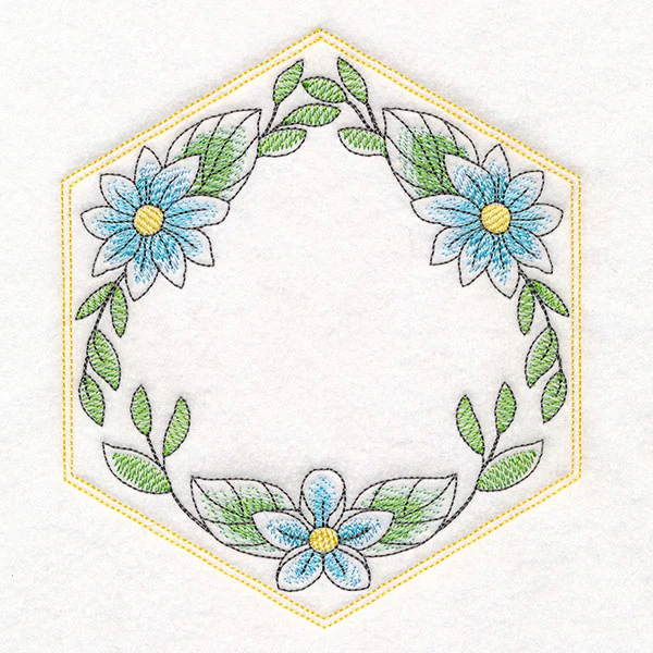 Sweet As Can Bee Quilt Hexagon 3 - Image 4