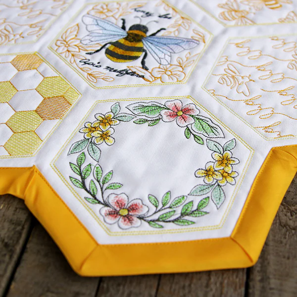 Sweet As Can Bee Quilt Hexagon Design Pack - Image 16