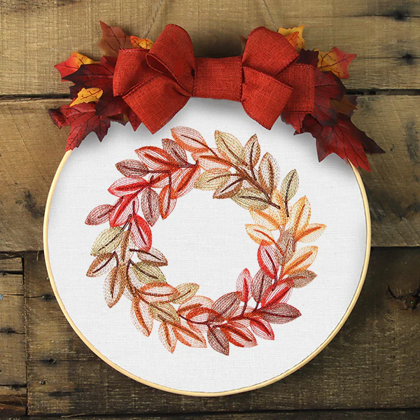 Sweet Autumn Leaves Wreath - Image 8