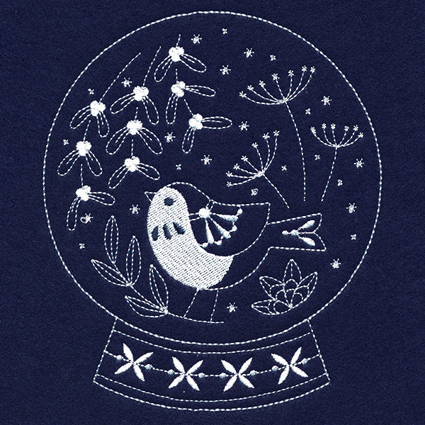 Sweet Bird Snowglobe (Whitework) - Image 2