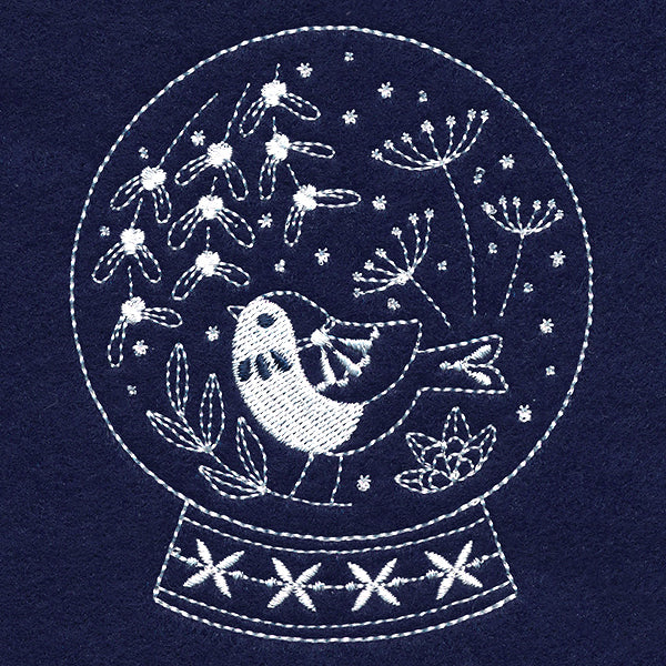 Sweet Bird Snowglobe (Whitework) - Image 3