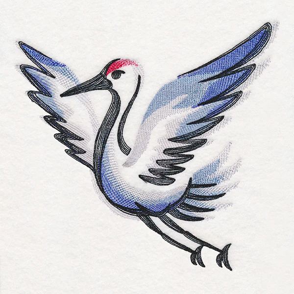 Sweet Brushstroke Crane - Image 6