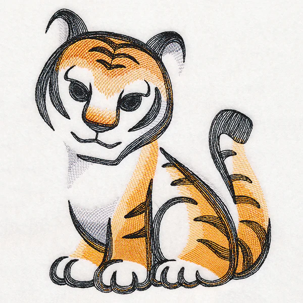 Sweet Brushstroke Tiger