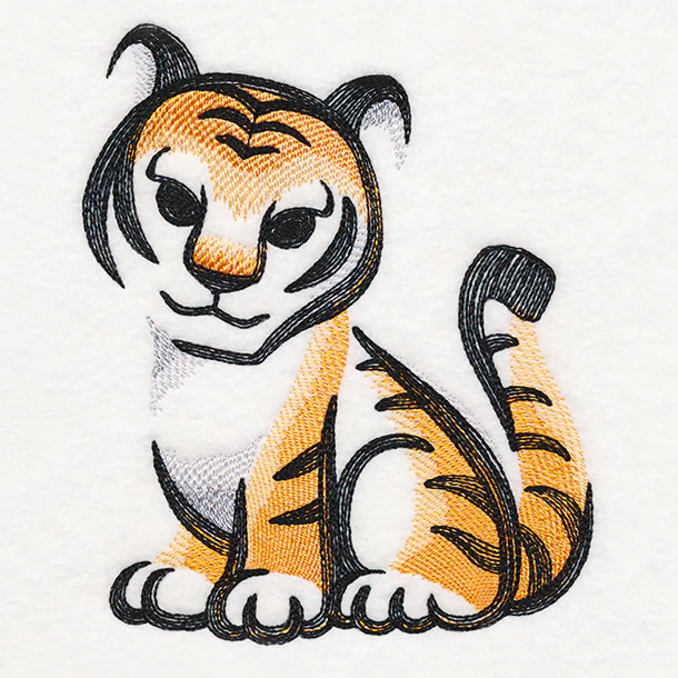 Sweet Brushstroke Tiger - Image 3