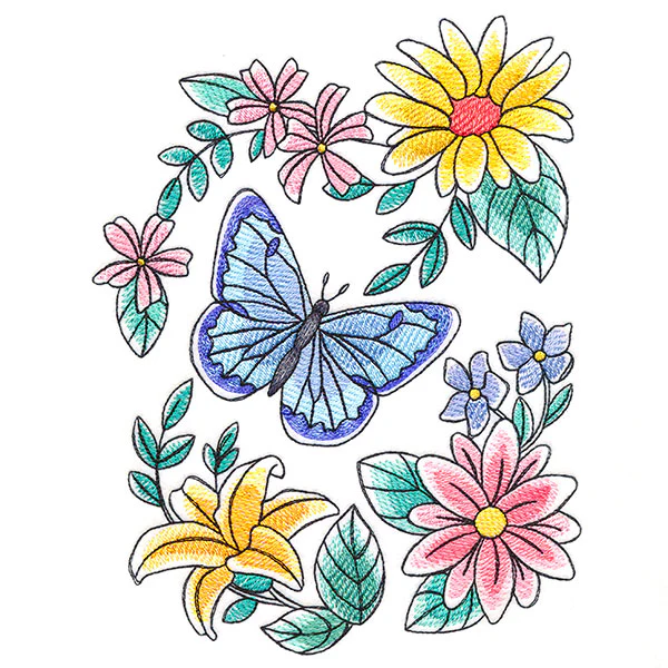 Sweet Butterfly and Blooms Feature - Image 7