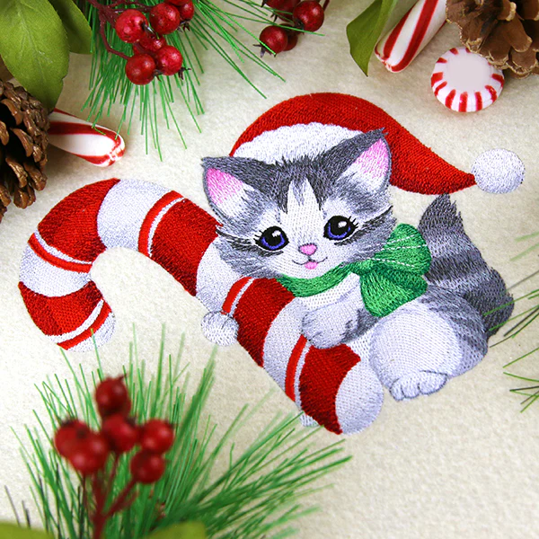 Sweet Candy Cane Kitten - Image 4