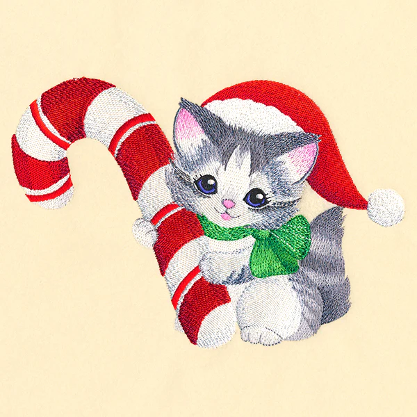Sweet Candy Cane Kitten - Image 5