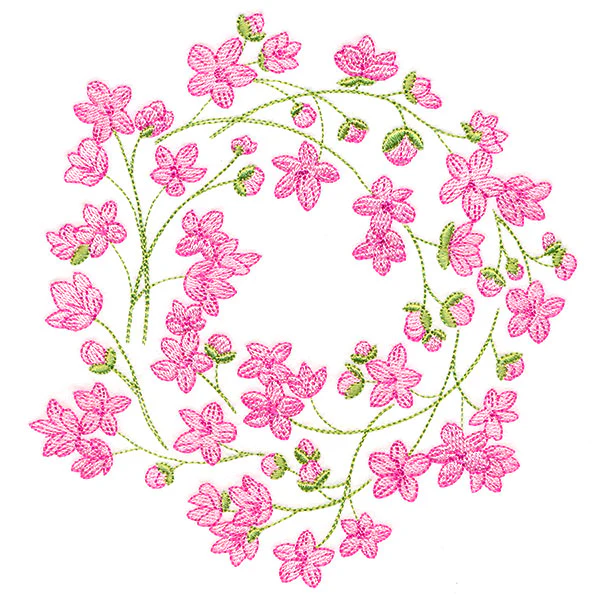 Sweet Cherry Blossoms Wreath - Image 2