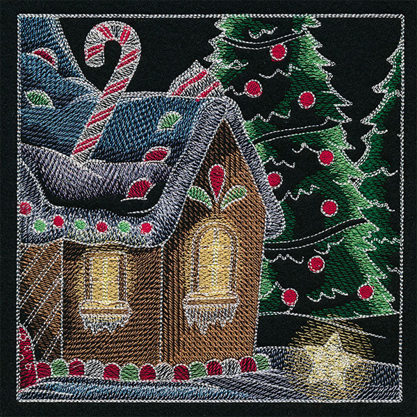 Sweet Christmas Gingerbread Scene Panel 4 - Image 13