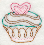 Sweet Cupcake with Heart (Vintage) - Image 2