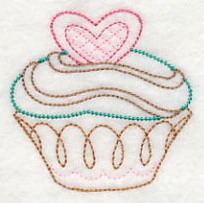 Sweet Cupcake with Heart (Vintage) - Image 3