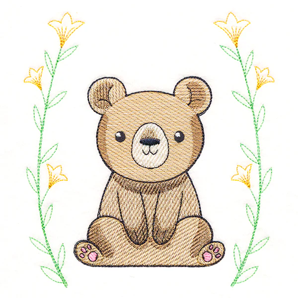 Sweet & Delicate Bear with Laurel - Image 4