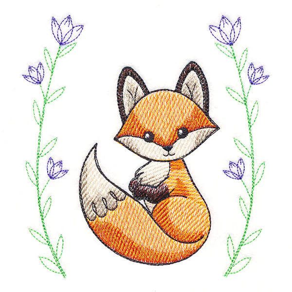 Sweet & Delicate Fox with Laurel - Image 2