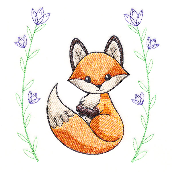 Sweet & Delicate Fox with Laurel - Image 4