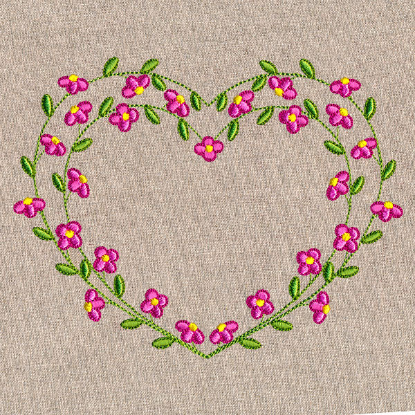 Sweet Floral Heart Wreath - Image 3