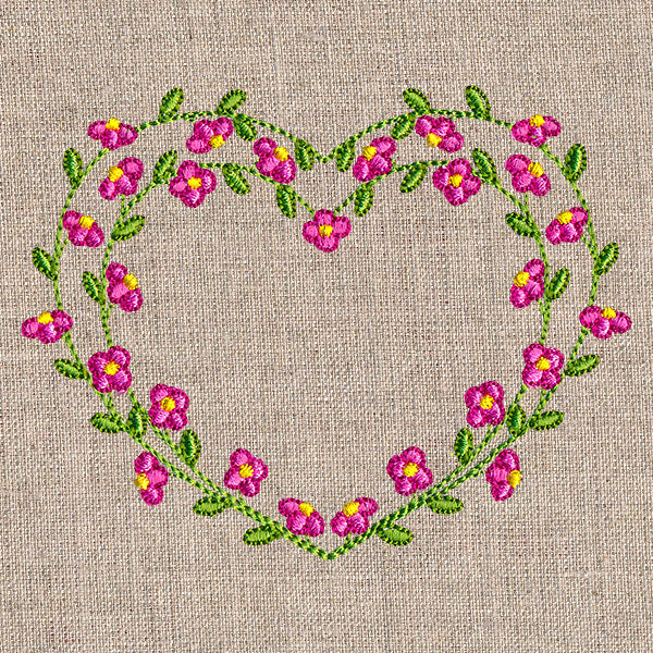 Sweet Floral Heart Wreath - Image 4