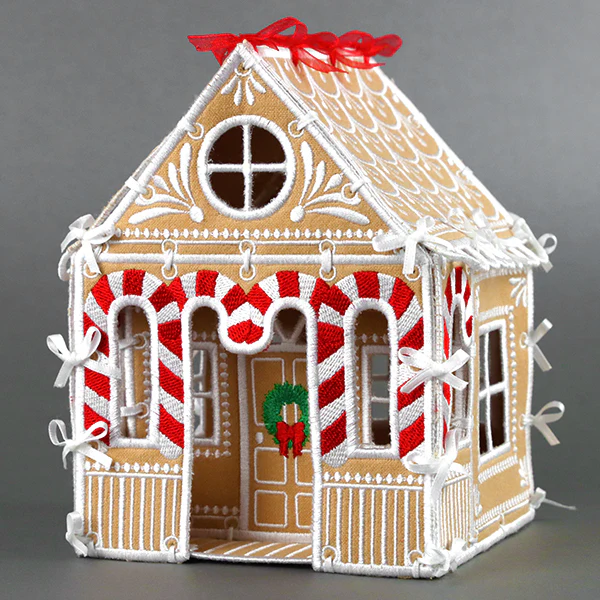 Sweet Gingerbread House in 3D (In-the-Hoop) - Image 3