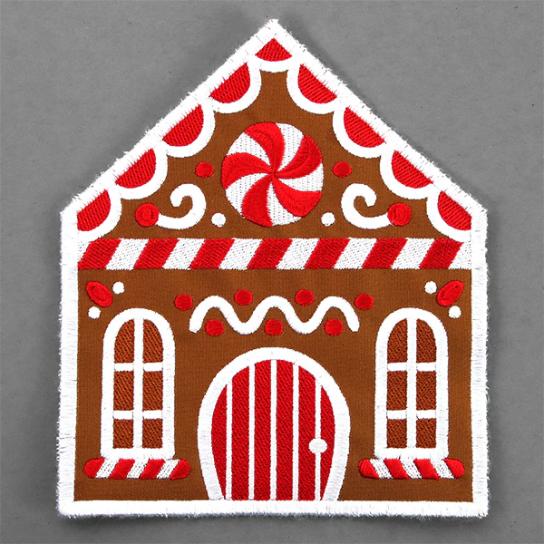 Sweet Gingerbread House Trivet (In-the-Hoop) - Image 3