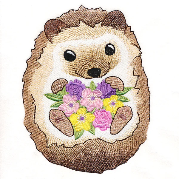 Sweet Hedgehog with Blooms - Image 4