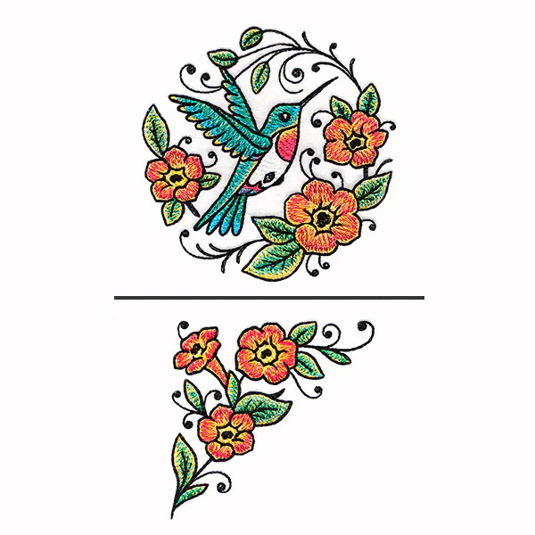 Sweet Hummingbird Pillow Pair - Image 6
