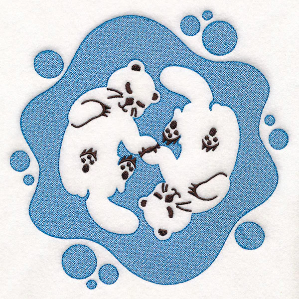 Sweet Otters (Embossed) - Image 2