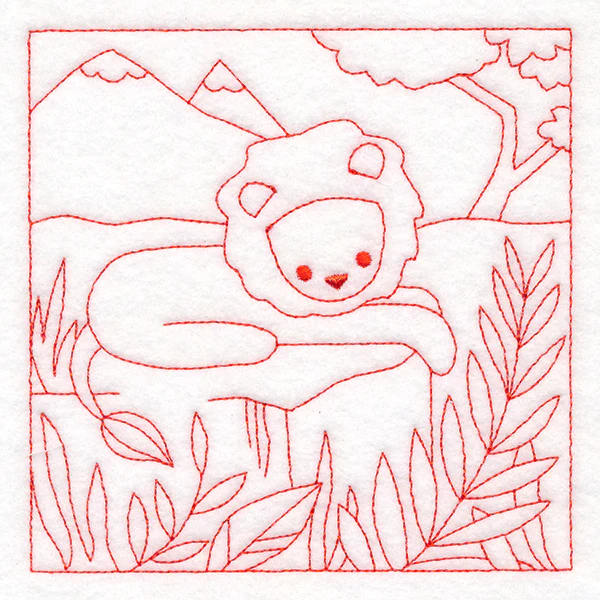 Sweet Safari Lion Quilting Square (Double Run) - Image 4