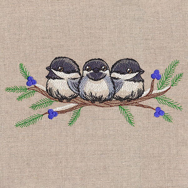 Sweet Snowy Chickadees - Image 3
